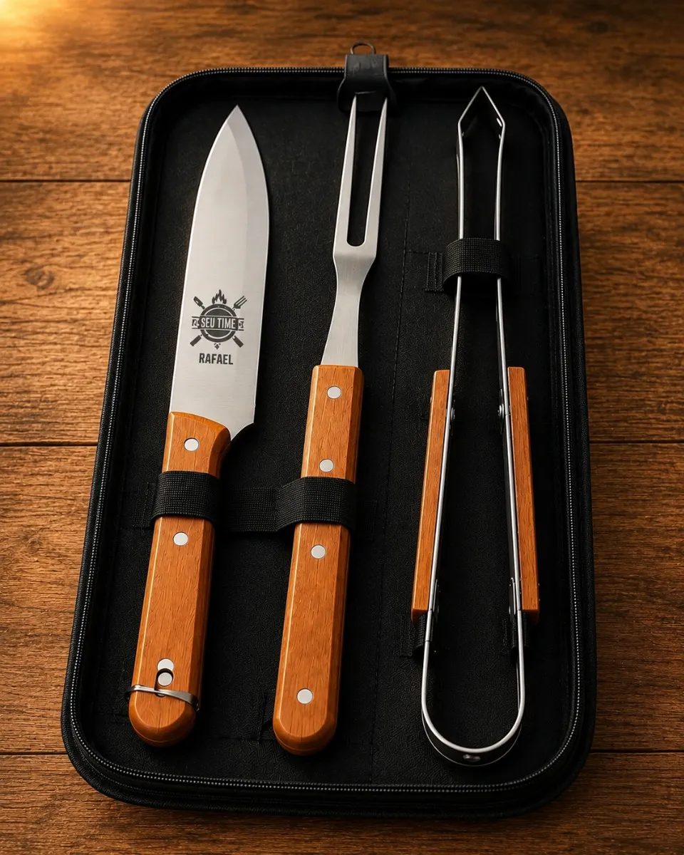 Kit Churrasco Personalizado com Estojo