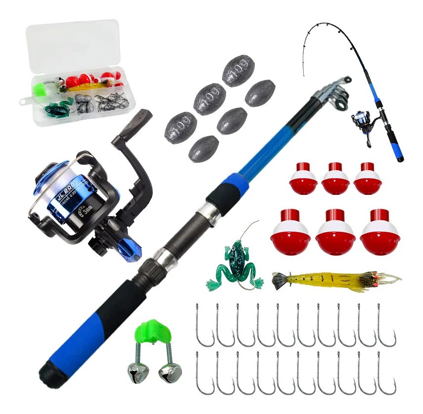 Kit de Pesca Completo com Molinete