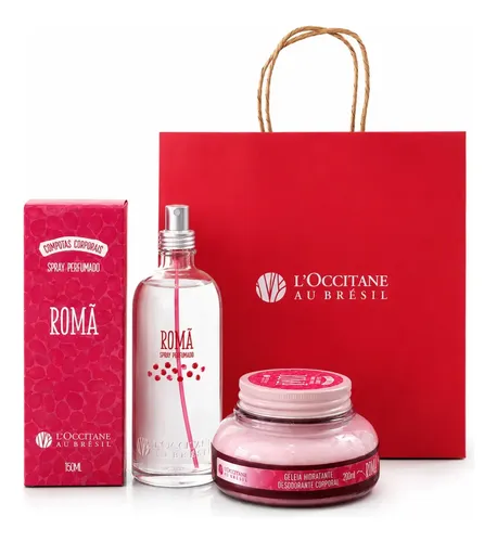 Kit Presente Romã Loccitane Spray 150ml+geleia ​200ml+sacola