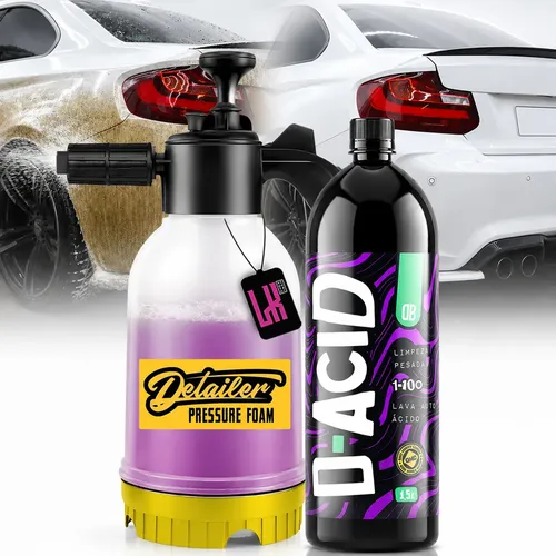 Kit Pulverizador Espuma Shampoo Acido Pre Lavagem Dub Boyz