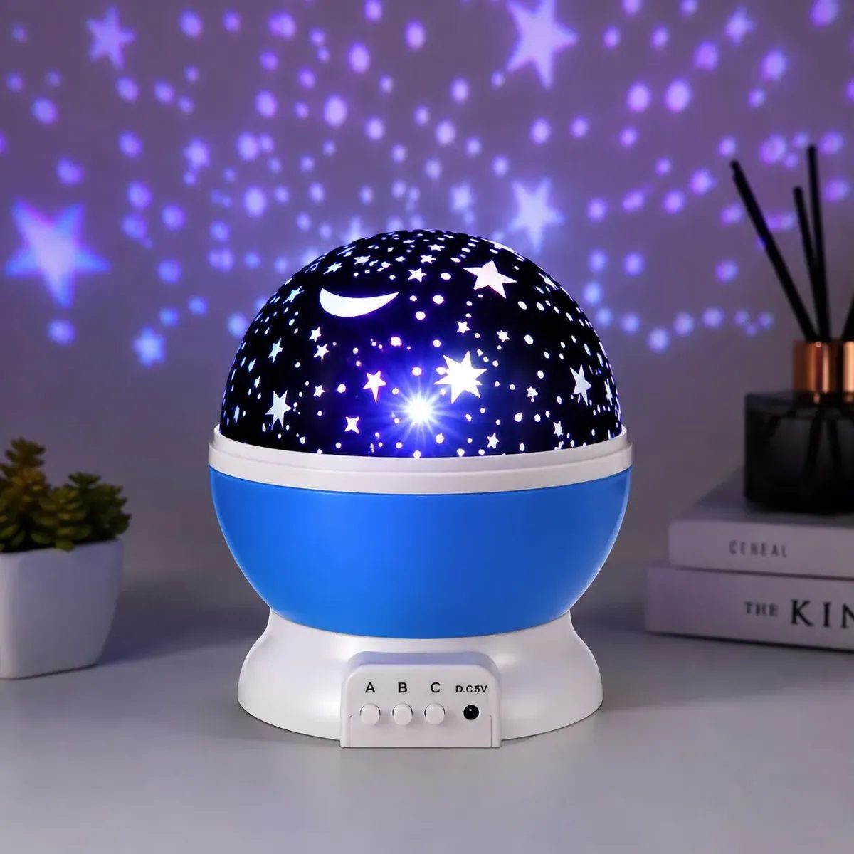Luminária Projetor Galáxia Led 360° Rgb Usb Infantil Mesa