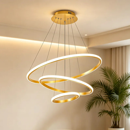 ✅ Lustre Pendente LED 3 Arcos