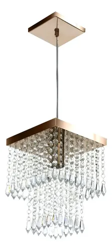 Lustre Pendente De Cristal Acrilico Marrycrilic
