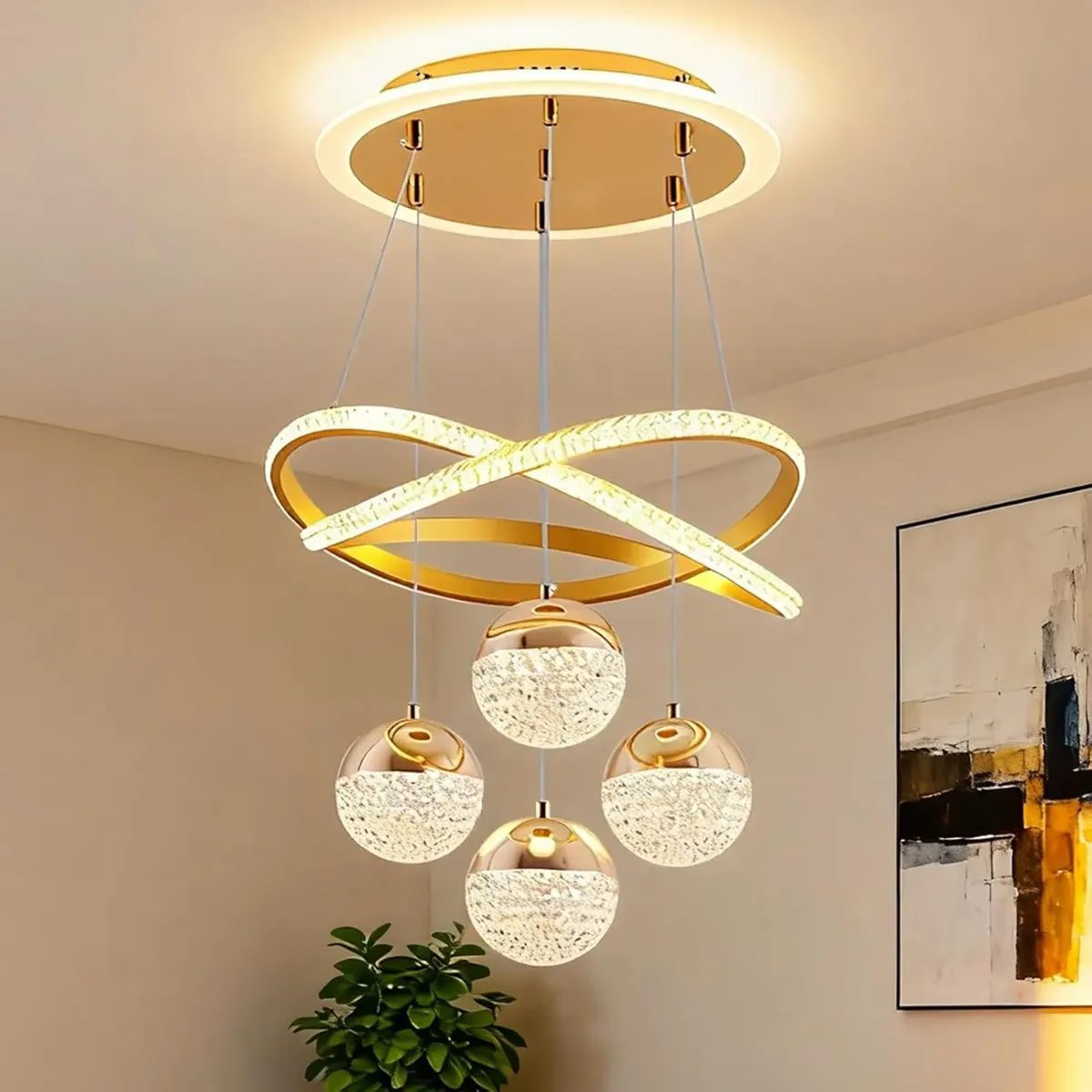 Lustre Sala De Jantar Lustre Pendente Cozinha Luxo Moderno