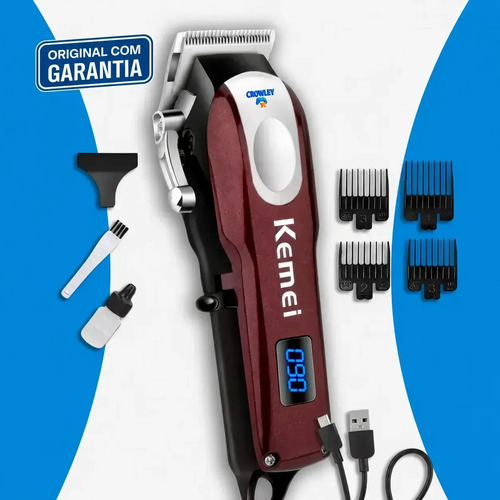 Máquina Profissional Sem Fio Kemei Km-2606