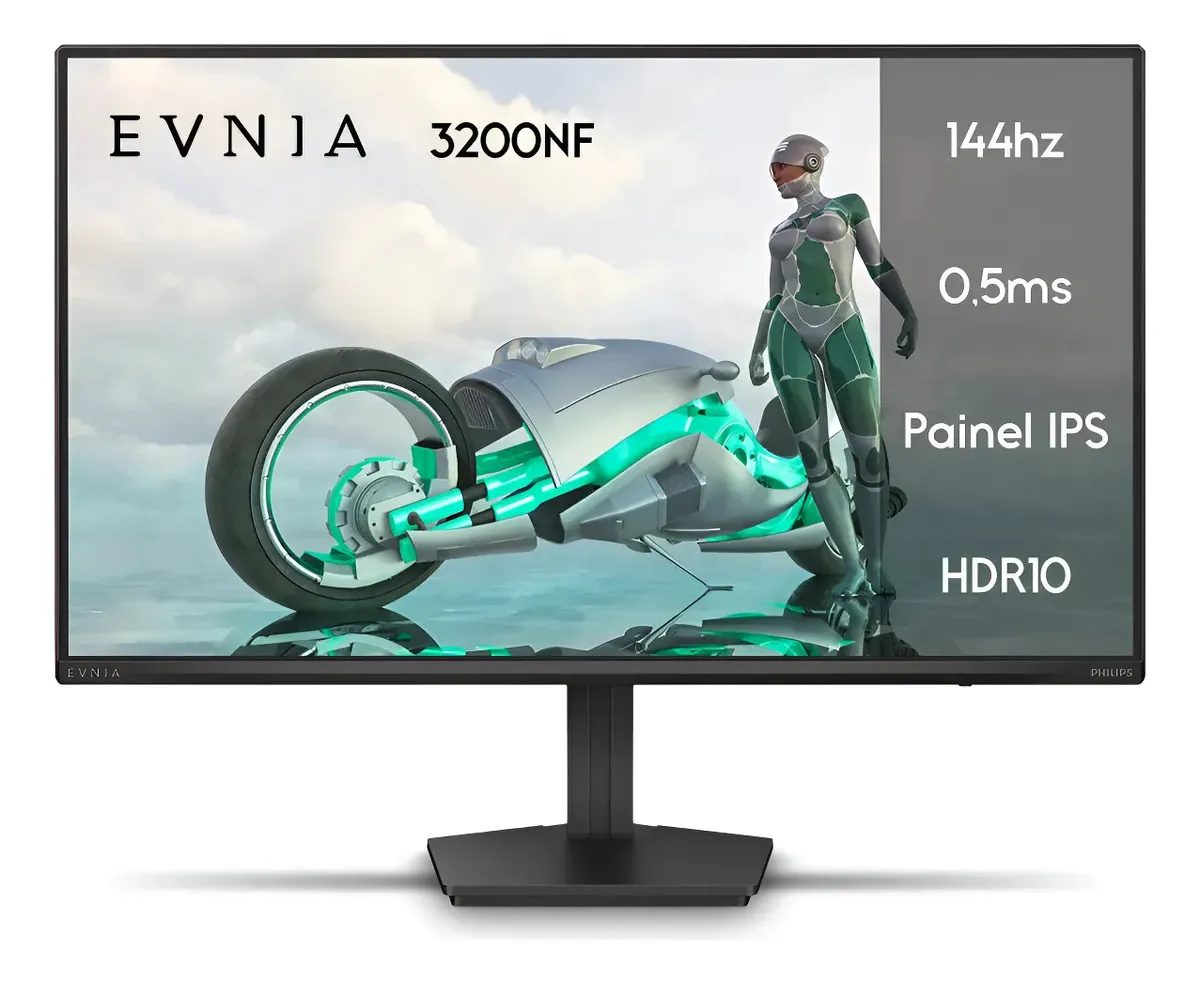Monitor Gamer Phillips 24" Evnia PS 144hz 0.5ms Wide Fullhd