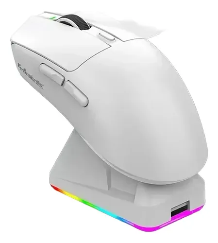 🔥Mouse Leve Para Jogos X11 Paw3311 Com Encaixe Rgb De Três Mo White