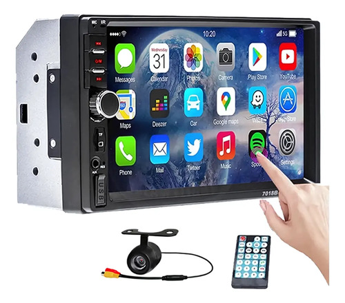 Multimídia 7pol 2din Mp5 Touch Screen Mirrorlink + Camera