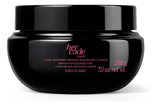 O Boticário Her Code Touch Creme Hidratante Corporal 200g