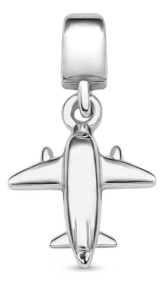 Pingente Life Viagem Avião Em Prata 925