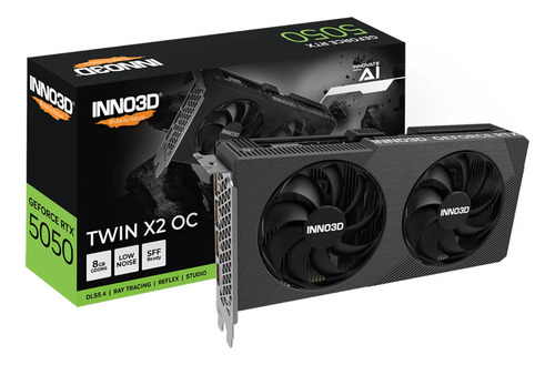 🔥 Placa De Vídeo Nvidia G Rtx 5050 8GB Gddr6 Inno3d Twin X2 Oc