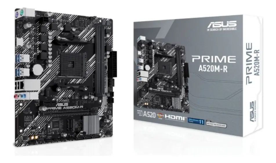 Placa Mãe Asus Prime A520m-r Am4 Ddr4 Micro-atx