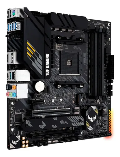🔥 Placa-mãe Asus P/amd Am4 B550m-plus Tuf Gaming 4xddr4 Matx Preto