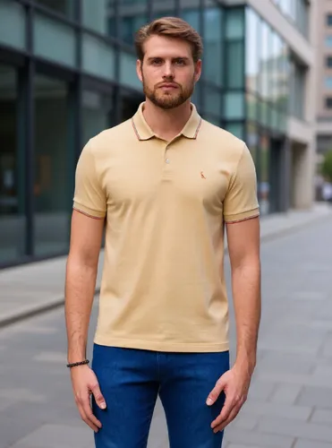 Polo Reserva Enxuto Friso Areia