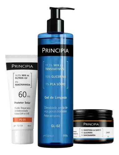 Kit Completo Principia Pele Sensível com FPS 60