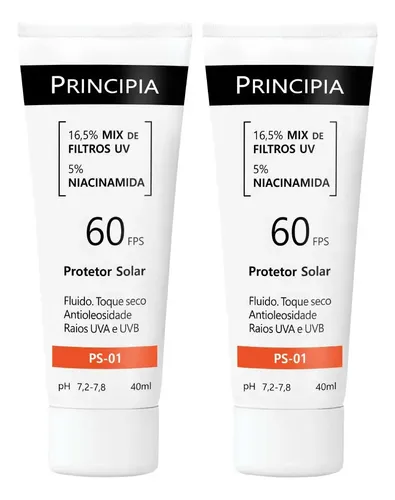 Principia Kit 2 Protetor Solar Facial Ps-01 Fps60