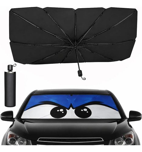 Quebra Sol Para Brisa Carro Protetor Solar Chuva(olho Preto)