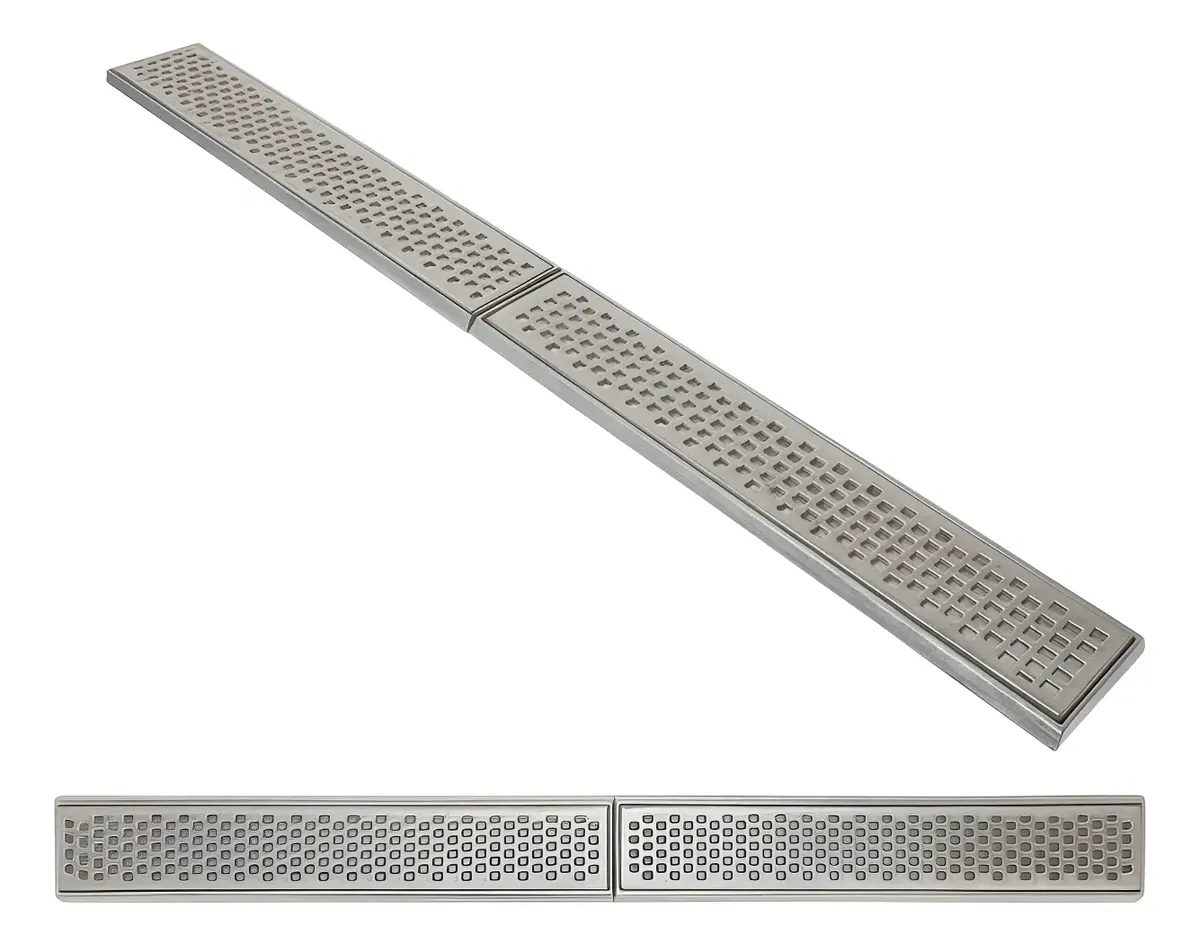 Ralo Linear Grelha 10x100 Coleta Agua Pluvial (2 Pçs 50cm)