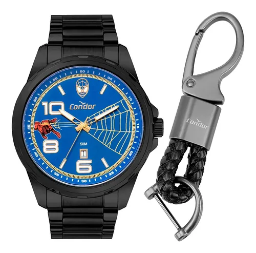 Relógio Condor Masculino Spider Man Preto Co2115mzj Ki4a