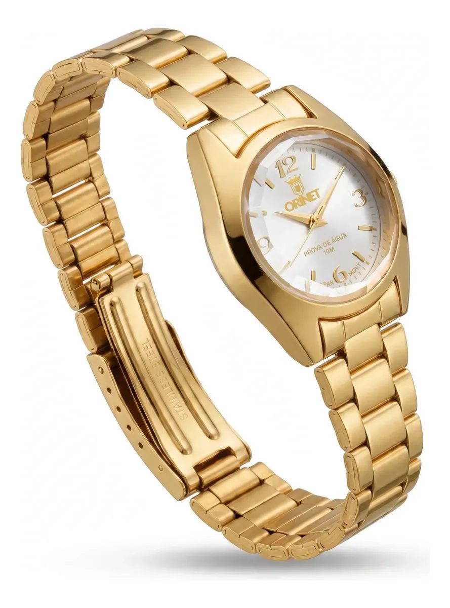 Relógio Feminino Orinet Original Resistente A Agua Luxo Gw