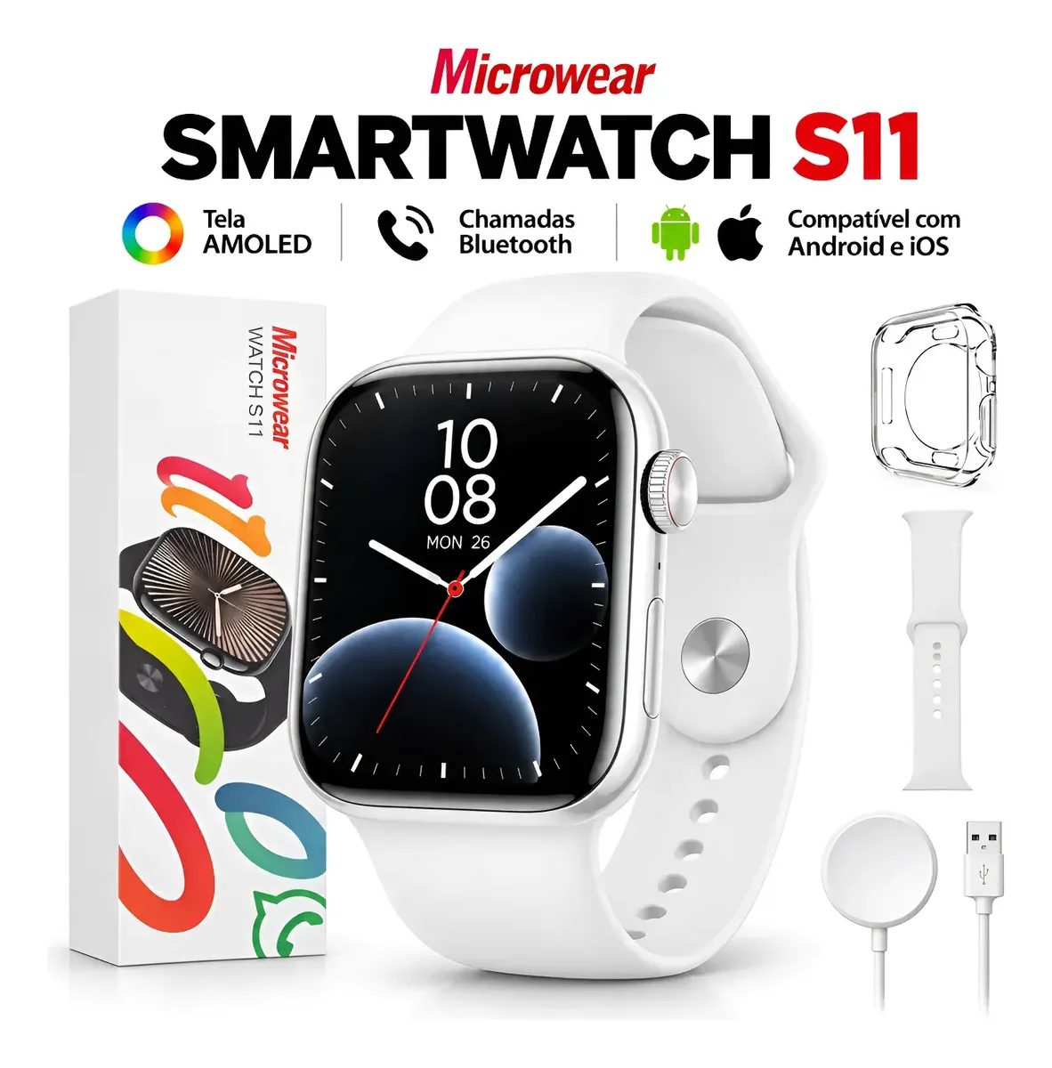 Relógio Inteligente Smartwatch Amoled