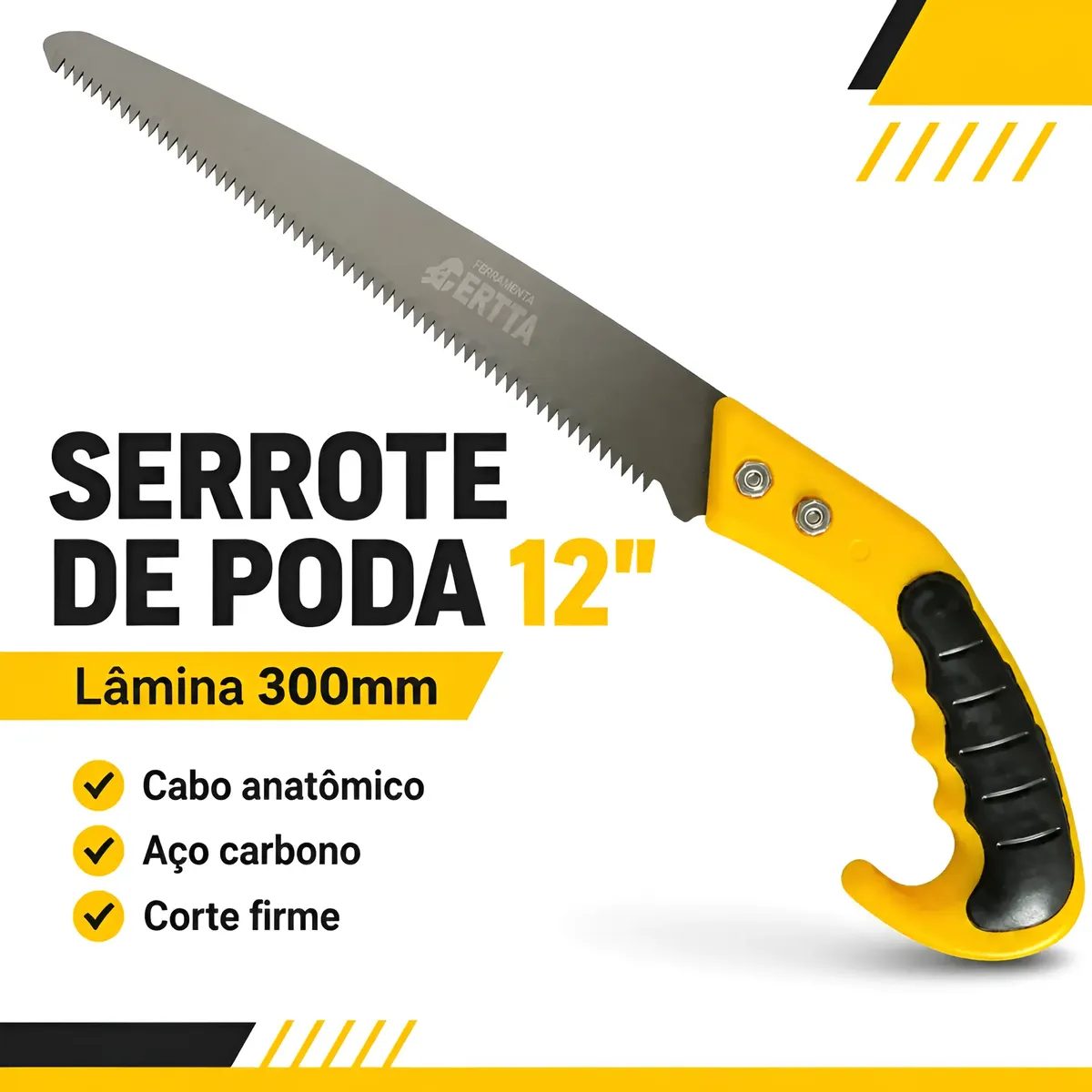 Serrote Poda Podador 12 Pol 300mm Corte Galhos Madeira Aço