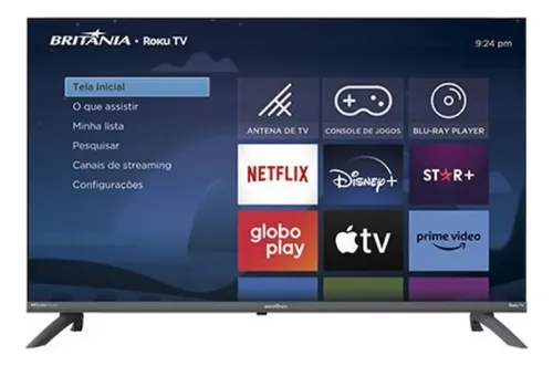 Smart Tv 40 Britânia Roku Tv Led Dolby Audio