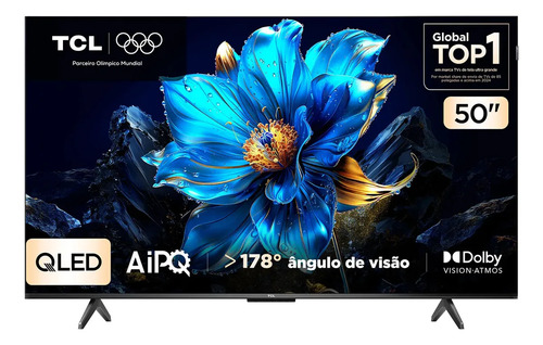 🔥Smart Tv Tcl 50 Polegadas Qled 4k P7k Bluetooth Google Tv