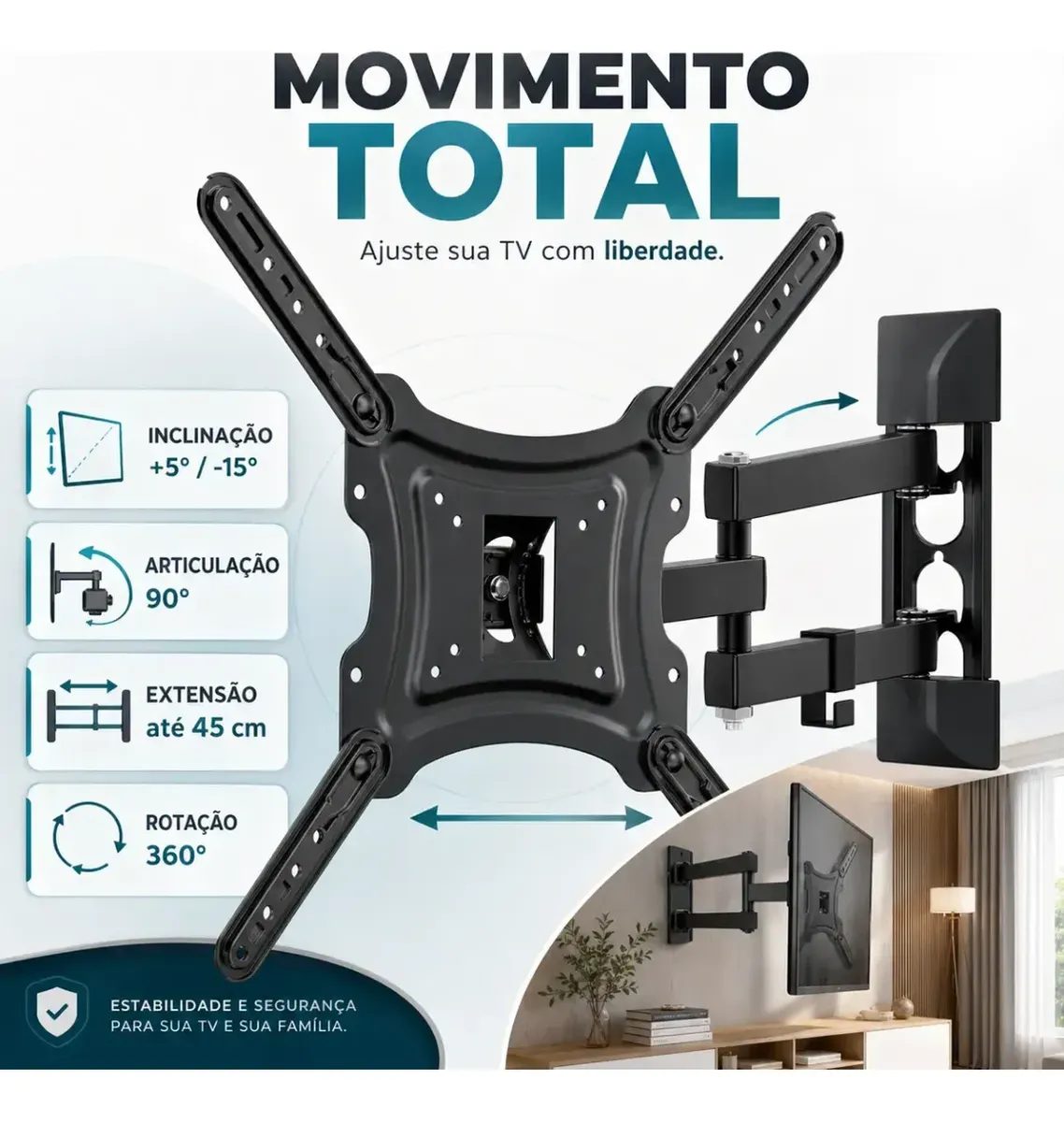 Suporte Articulado para TV