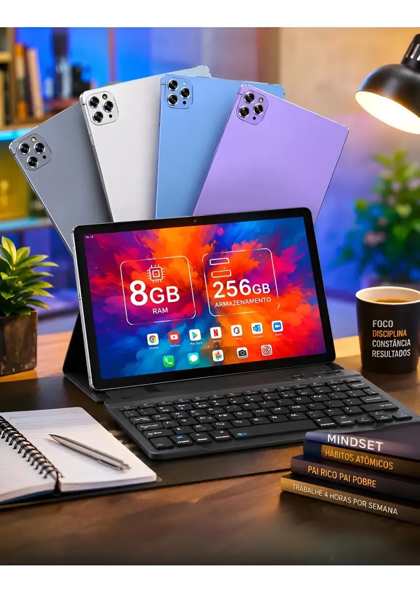 Tablet Android com Teclado