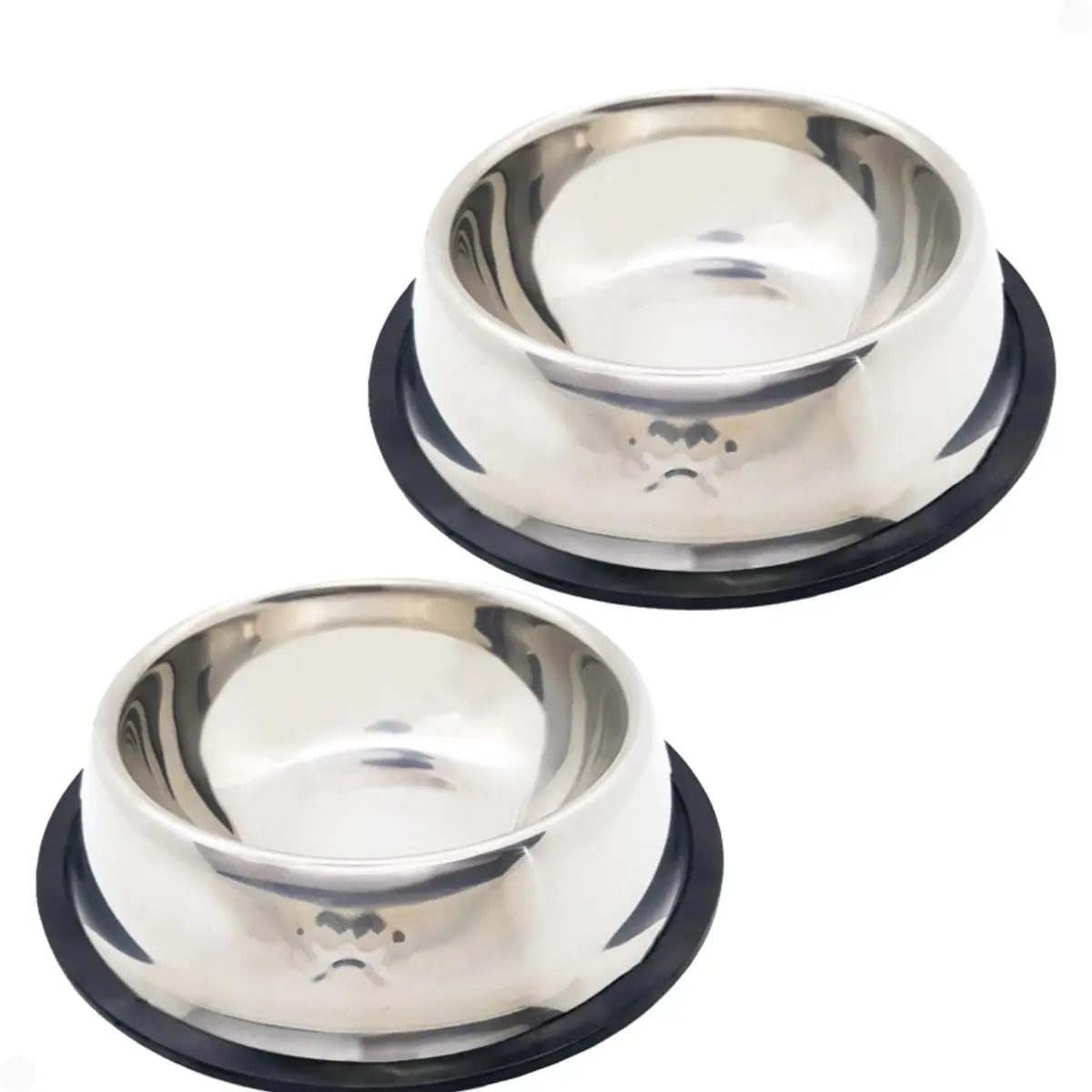 Kit com 2 Tigelas Para Pet Inox