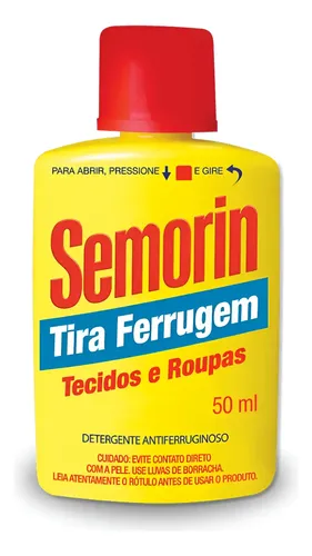 Tira Ferrugem Para Tecidos E Roupas Semorim 50ml
