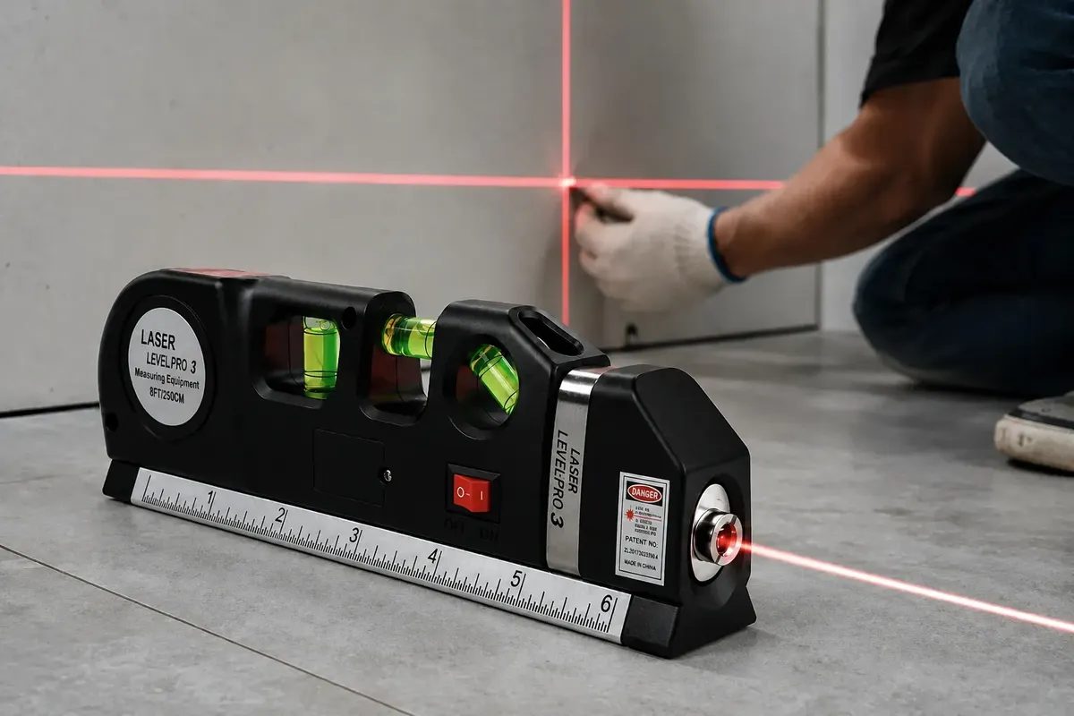 Trena Nivel A Laser Alta Precisão c/ Regua Profissional