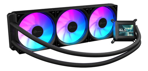 🔥 Water Cooler Kalkan Aura Com Tela Lcd 360mm Argb Intel Amd Preto