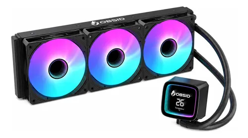 🔥Water Cooler Obsid Pro 360 C/ Display Lcd E Argb Amd E Intel