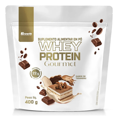 Whey Protein Gourmet 400g Growth Supplements - Tiramisu