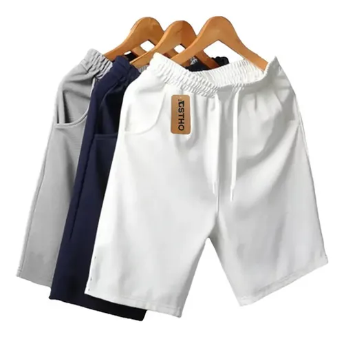 ✅ Kit 3 Bermudas Moletom Academia