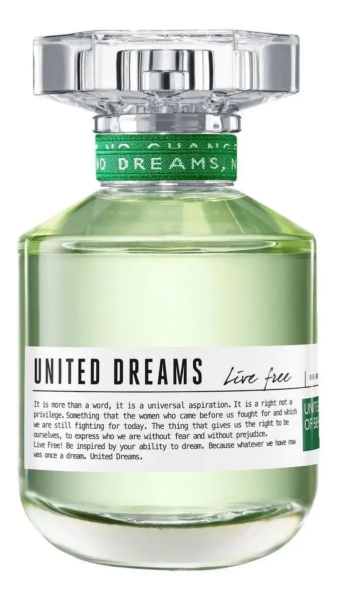 Benetton United Dreams Live Free Edt Perfume Feminino 50ml