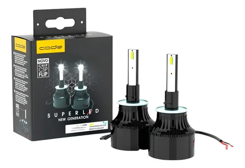 Kit Super Led Tech One 600K 12v H1 H3 H4 H7 H8 H9 H11 Hb3 Hb4