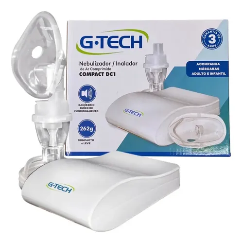 Nebulizador e Inalador DC1 G-Tech