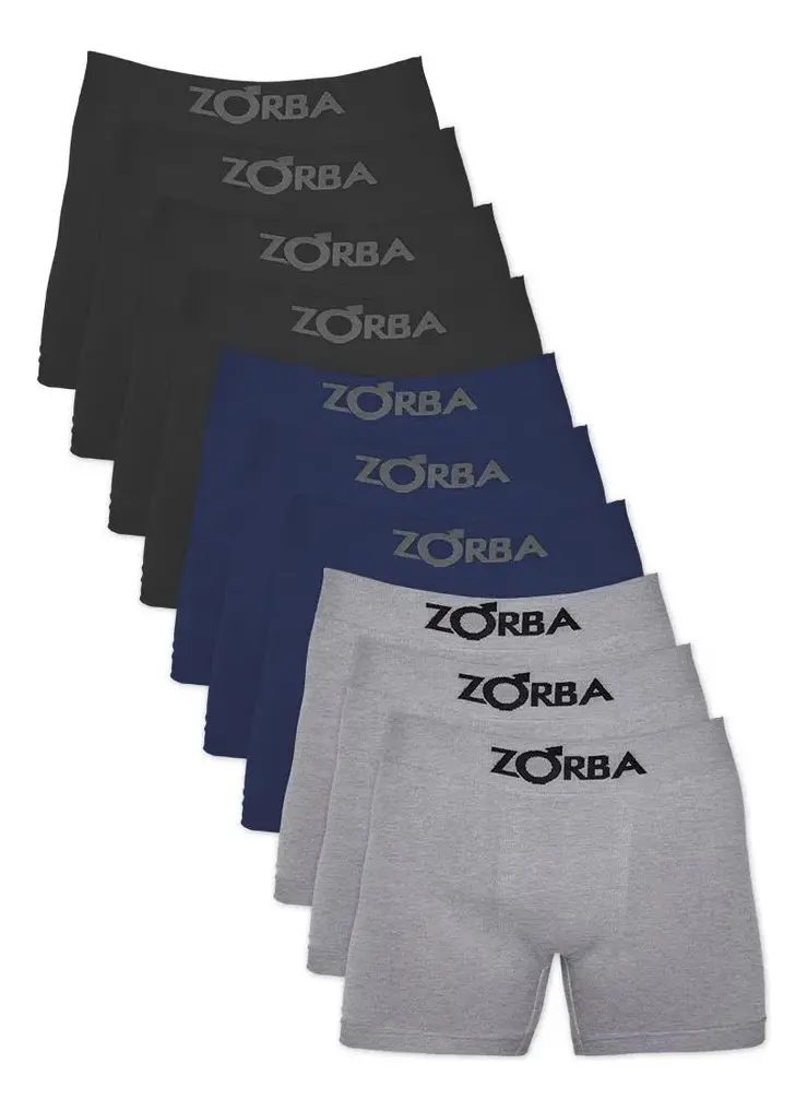 Kit com 10 Cuecas Box Boxer Zorba