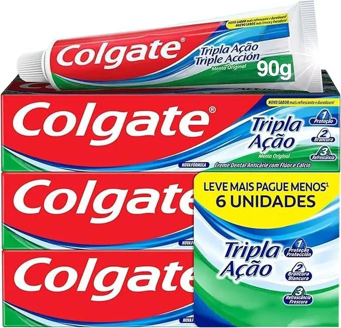 Colgate Tripla Ação Menta 6 Unidades