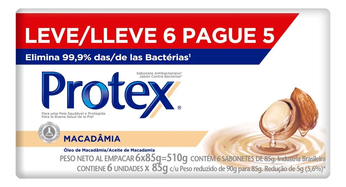 Sabonete Protex Nutri Macadâmia 6 Unidades