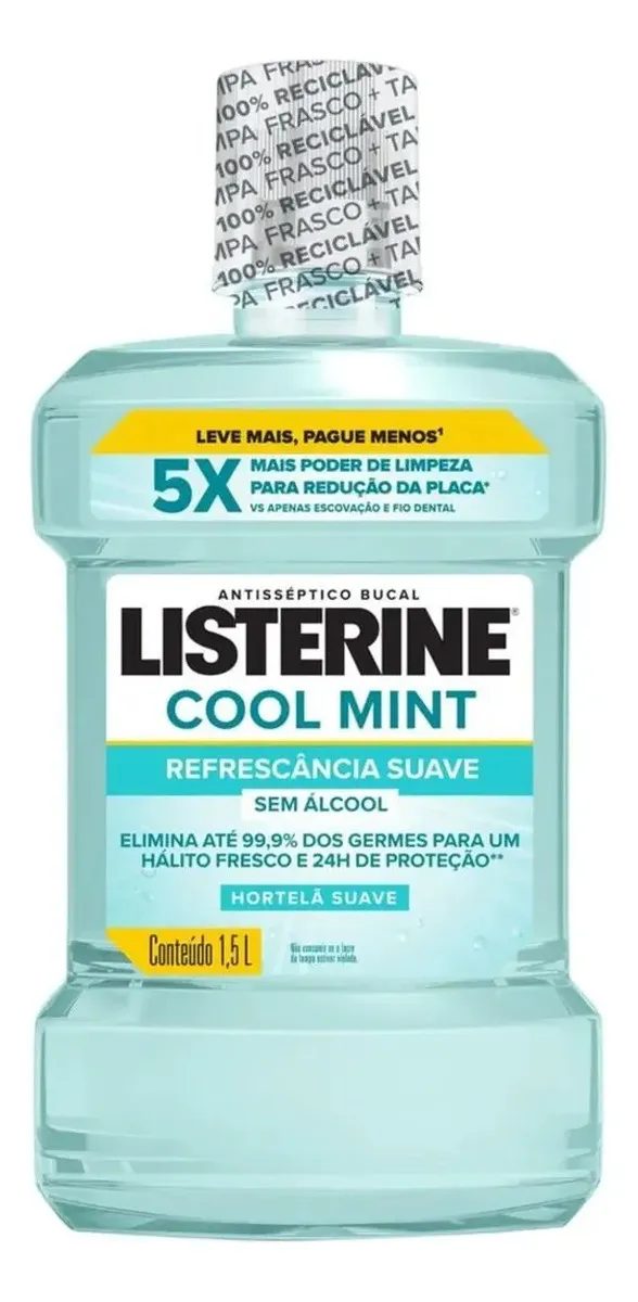 Listerine Cool Mint Zero Álcool 1,5L