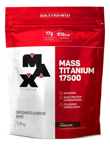 Hipercalórico 1,4kg Mass Titanium Chocolate - Max Titanium