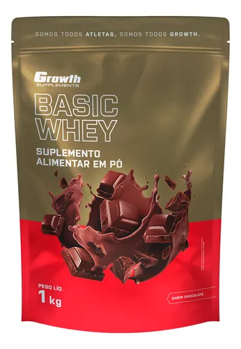 ✅ Growth Supplements Basic Whey Chocolate