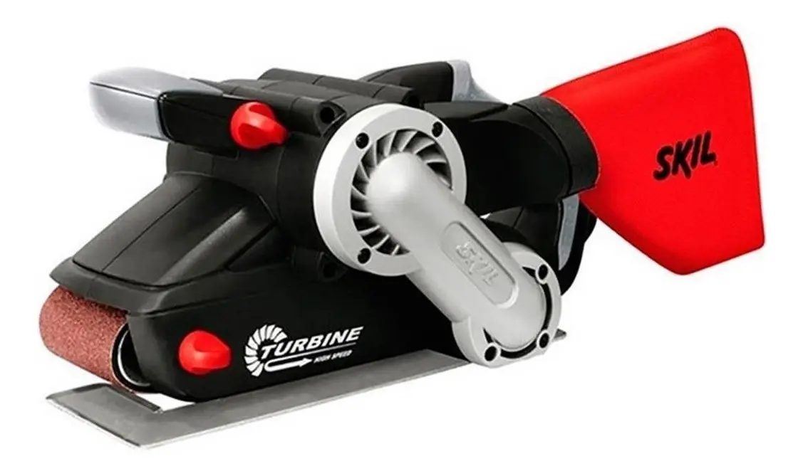 Lixadeira de banda Skil 7640 preta e vermelha 900W