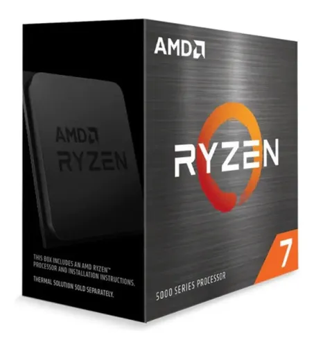 🔥Processador AMD Ryzen 7 5700X 100-100000926WOF de 8 núcleos e 4.6GHz