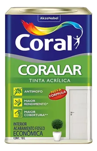 TINTA CORALAR ANTI MOFO 18L POR R$184 NO PIX!