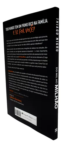 Livro: Do Mil Ao Milhão Thiago Nigro 1ª Edição